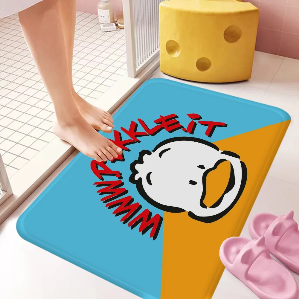 P-Pekkle 귀여운 바닥 카펫, 북유럽 스타일 홈 도어 매트, 욕실 변기 매트, 침실 호텔 장식 매트