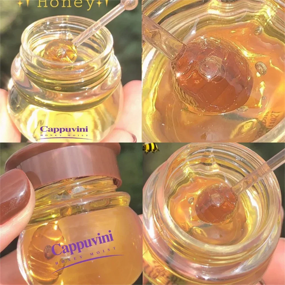 10ML Honey lip Oil Removing Dead Skin Smoothing Lip Sleep Repair Lip Balm Before Makeup Base Moisturizing Wrinkling Mask lip balm lip oil