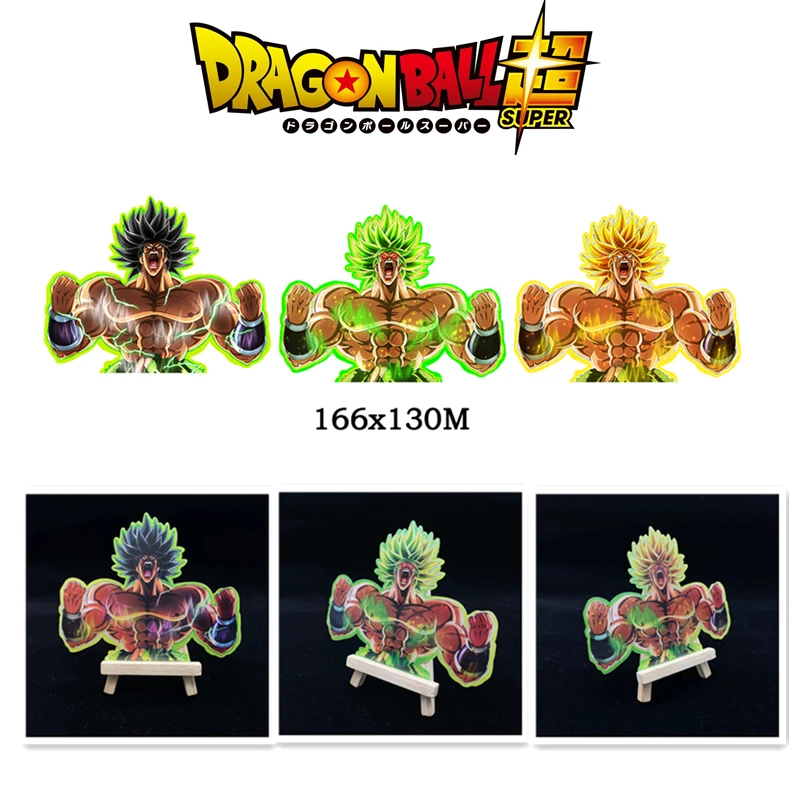 1pcs Anime Motion/Moving Adhesive Waterproof Peeker 3D Change Lenticular Collection Holography Sticker Dragon Ball Son Goku Gift 1pcs lmhp16luu double wide pilot type two side cut flanged linear motion ball bearing seals on both side resin retainer