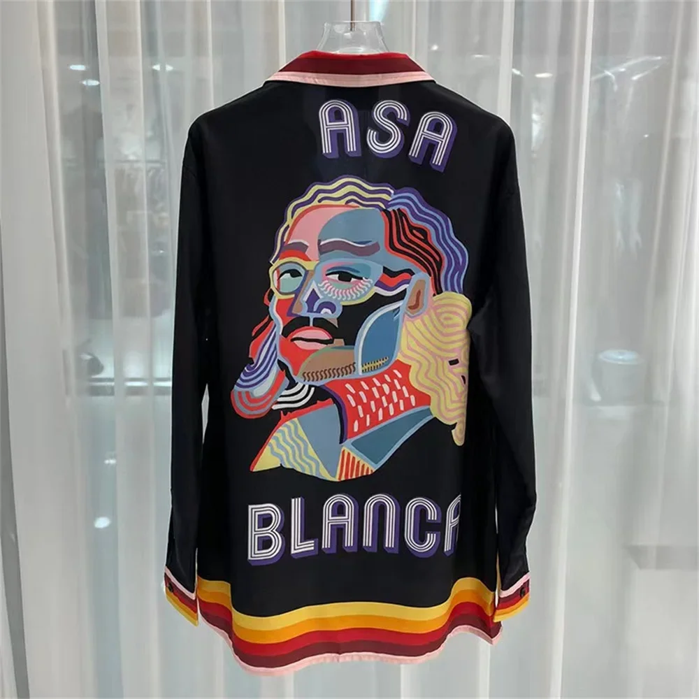 Description Picture 6 of itemNew Men's Casual Workwear Shirt Japanese Style Short Sleeve Heavy Industry Design Color Matching Jacket Fashion Coat Print For