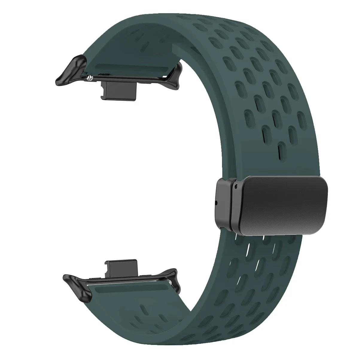 Breathable Silicone Sports Strap with Magnetic Buckle