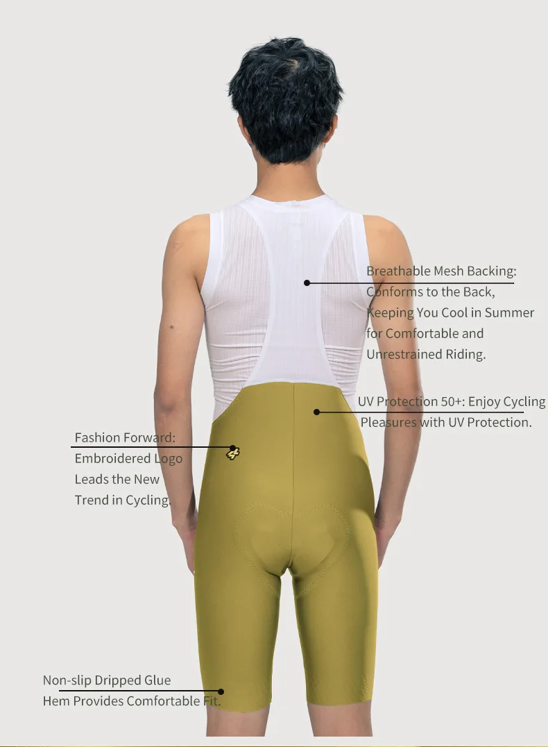LAMEDA Sommer PRO Radfahren Trägerhose Herren Langstrecken Radfahren Trägerhose Fahrrad Herren Fahrradbekleidung Bergshorts – Detail 4