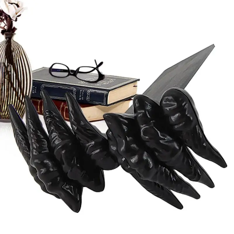 

Закладка дьявола, триллер, демон, ручная Закладка на Хэллоуин, страшная Закладка-коготь ведьмы, резиновая Закладка ручной работы для ужаса, домашний декор