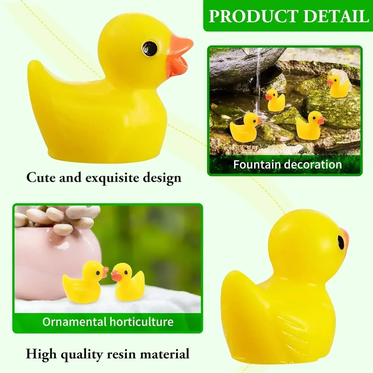 Mini Resin Duck Set 6