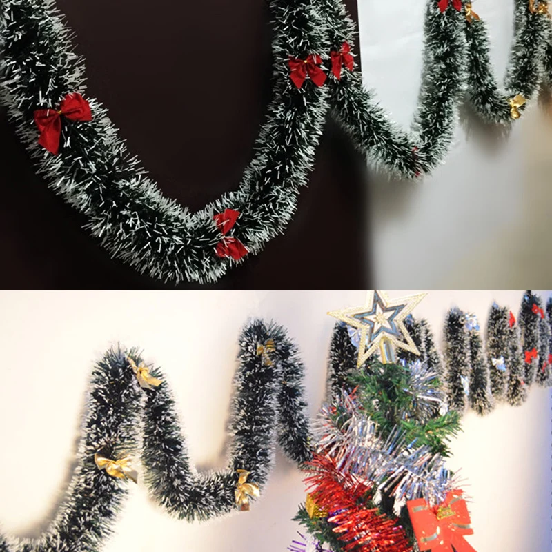 Festive 2M Christmas Garland with Bowknot