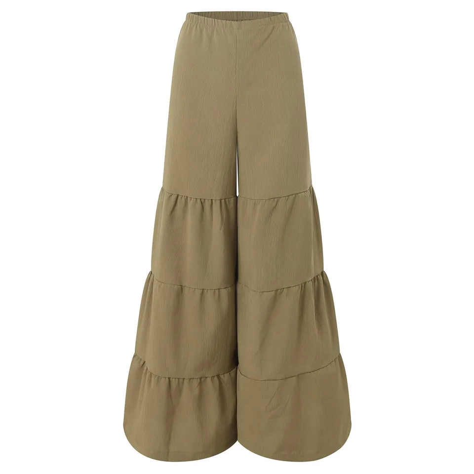 Women's Bohemian Patchwork Wide Leg Trousers