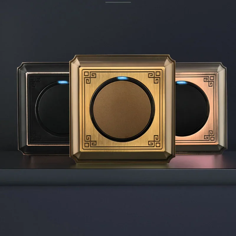 retro bronze botao interruptor 1 4 gang 2 05