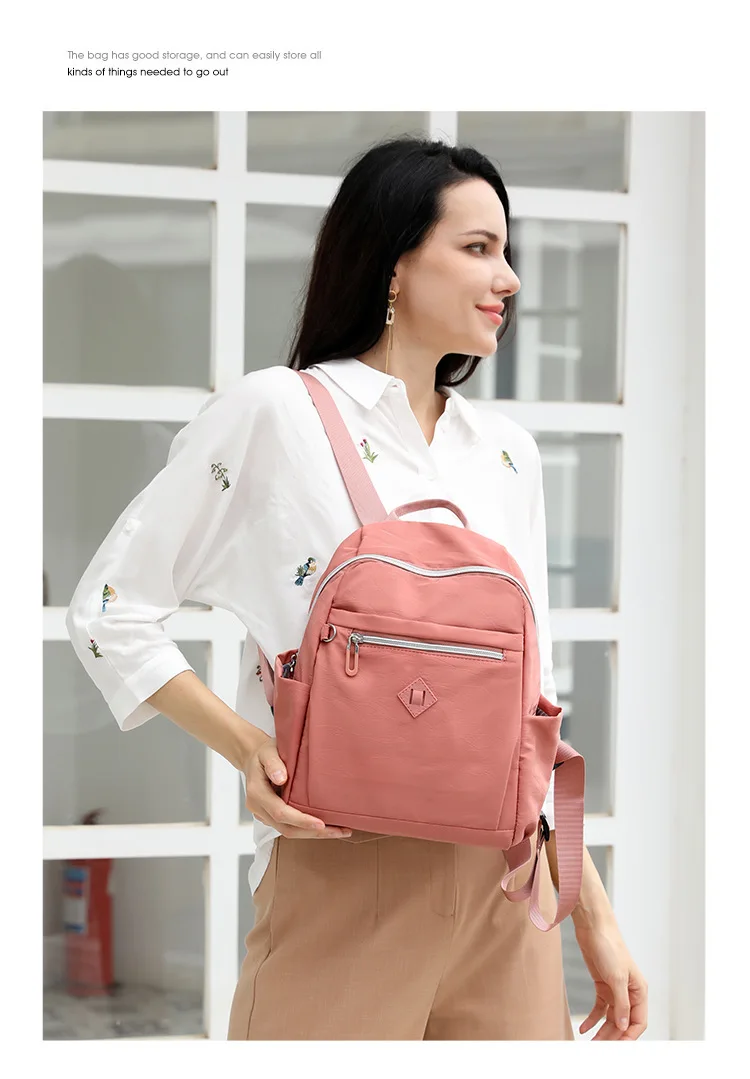 Süße Stil Große Kapazität Rucksack Für Frauen Mode Trend Koreanische Version Wasser-Beständig Reisetasche Paar Backage Geschenke – Detail 20
