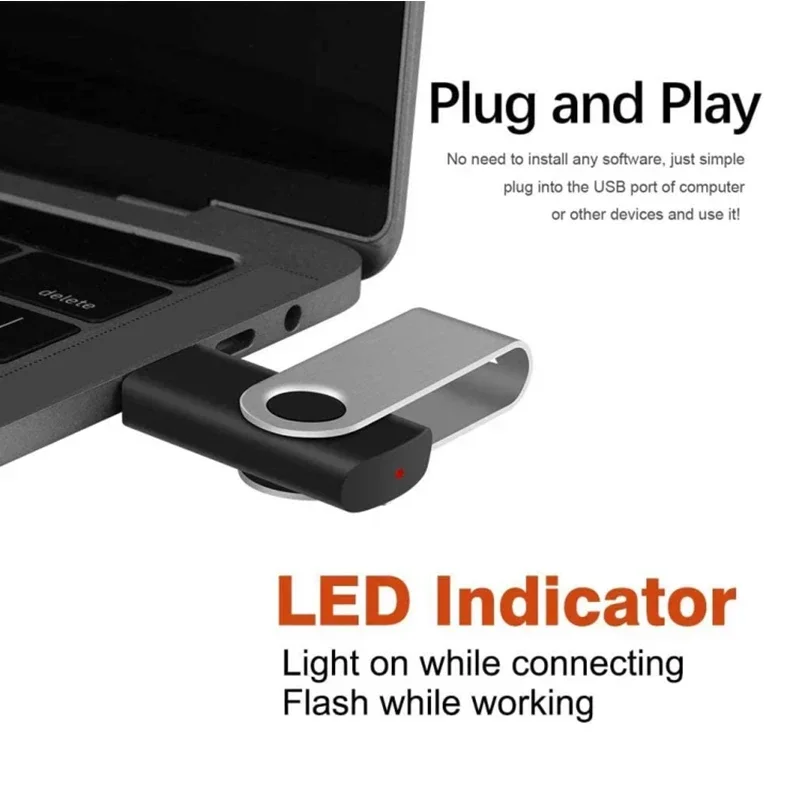 금속 USB 2.0 플래시 드라이브, USB 메모리 스틱, 사용자 정의 로고 선물, 도매 가격, 4GB, 8GB, 16GB, 32GB, 64GB, 로트당 10 개