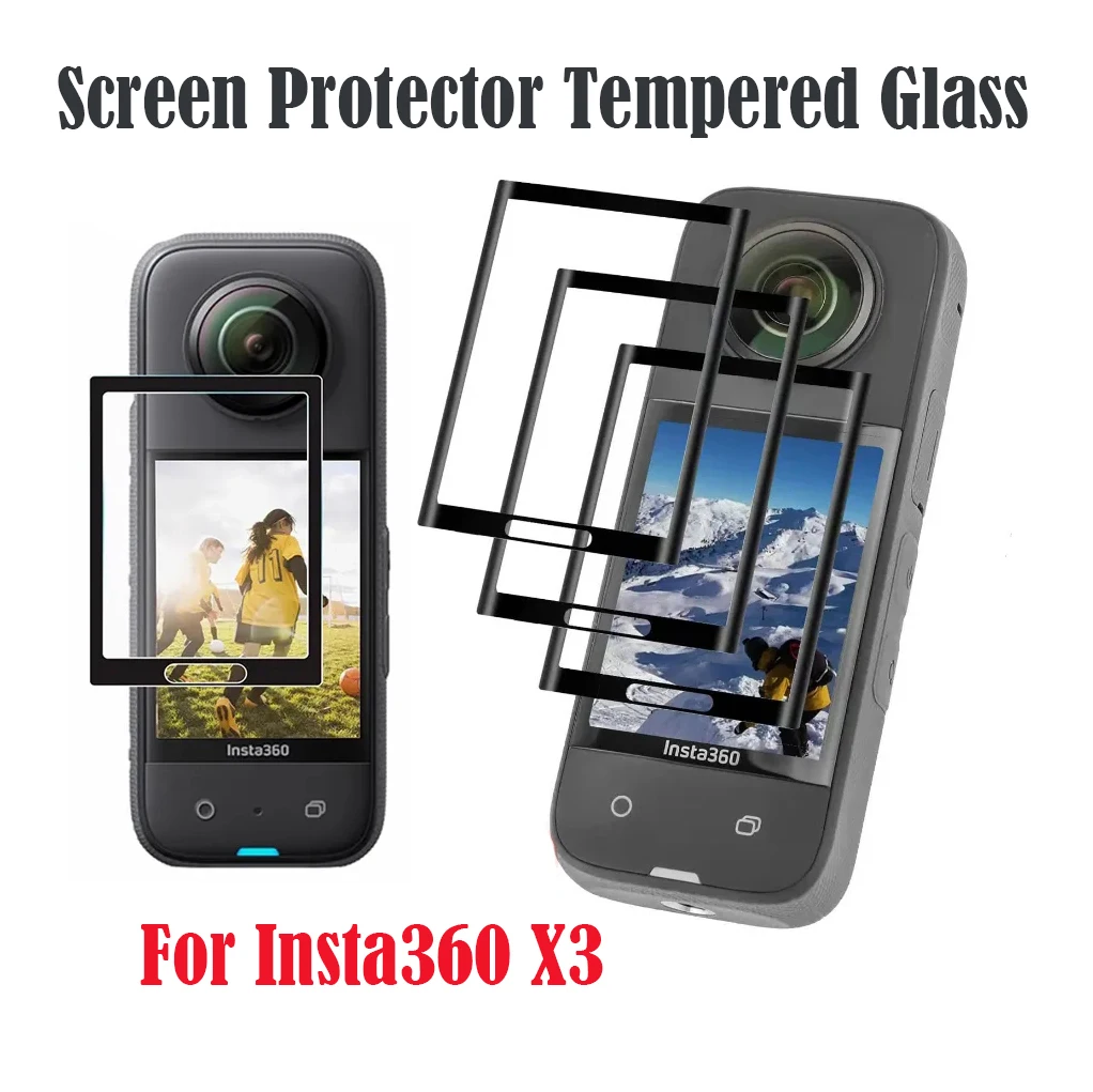 

For Insta360 X3 Camera Accessories Screen Protector Tempered Glass Ultra Clear LCD HD For Insta 360 X3 Action Camera Accessories
