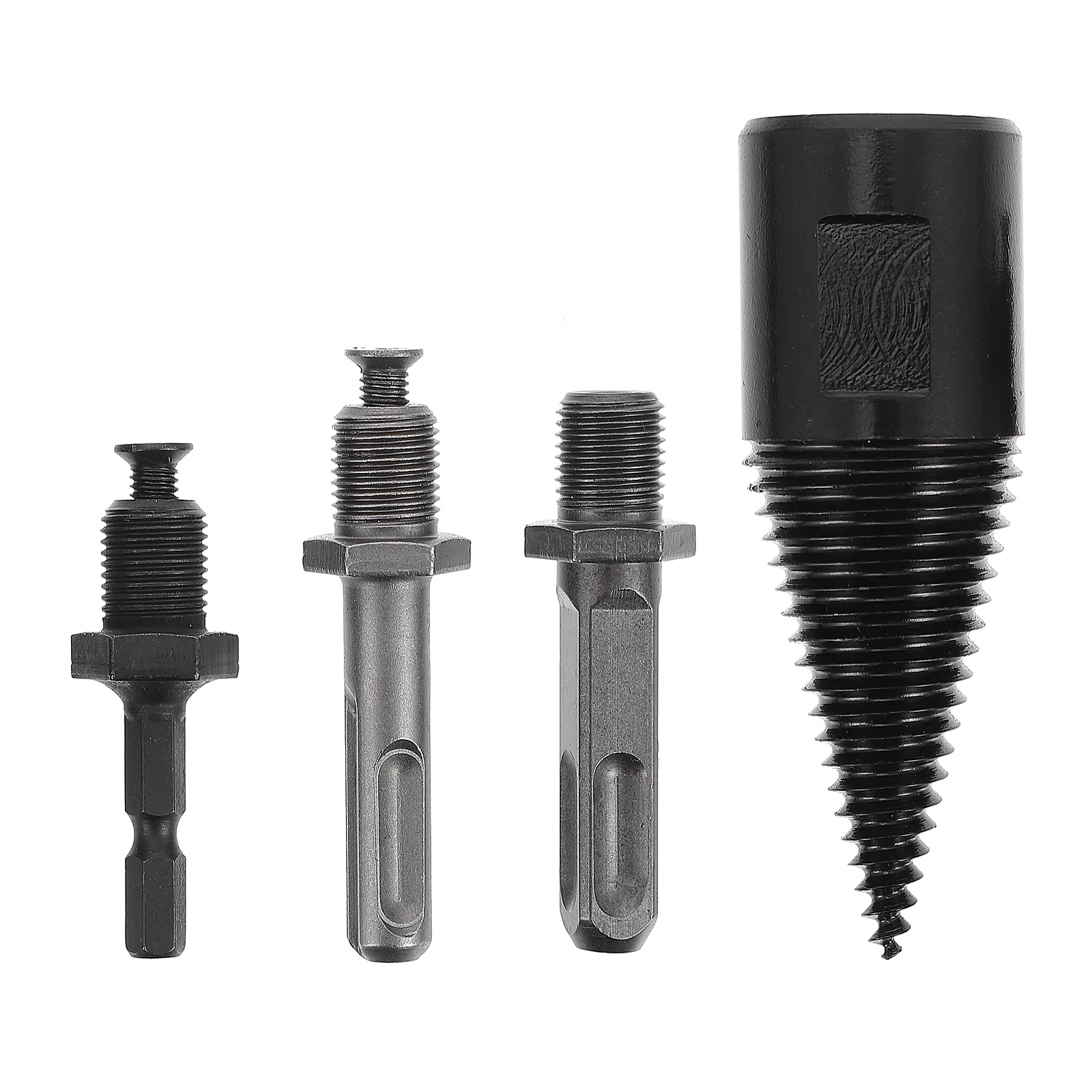 4pcs Household Wood Cutting Drill Bit Firewood Machine Chop Firewood Bits Drill Bit Wood Splitter