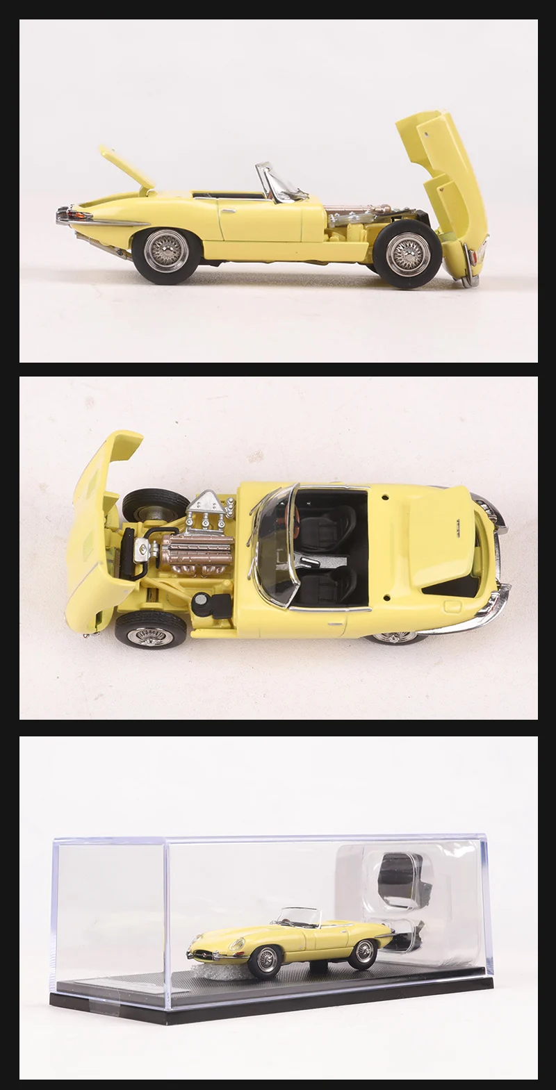 【新品】1/64 GFCC 1961 Jaguar E-Type Coupe 1/64 GFCC 1961 Jaguar E-Type (Green) Diecast Car Model