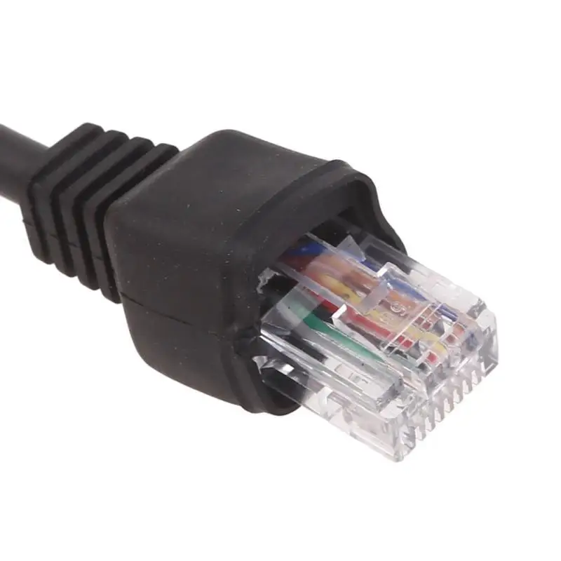 R53C 8Pin an RJ45 Drahtmikrofonlautsprecher Federleine für Yaesu FT-847 FT840 Radio – Detail 7