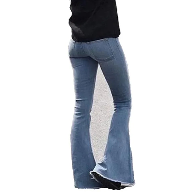 

2021 Autumn and Winter Women's High Waist Jeans Women Fashion Retro Solid Sexy Plus Size Streetwear Fringed Wide Leg Trousers
