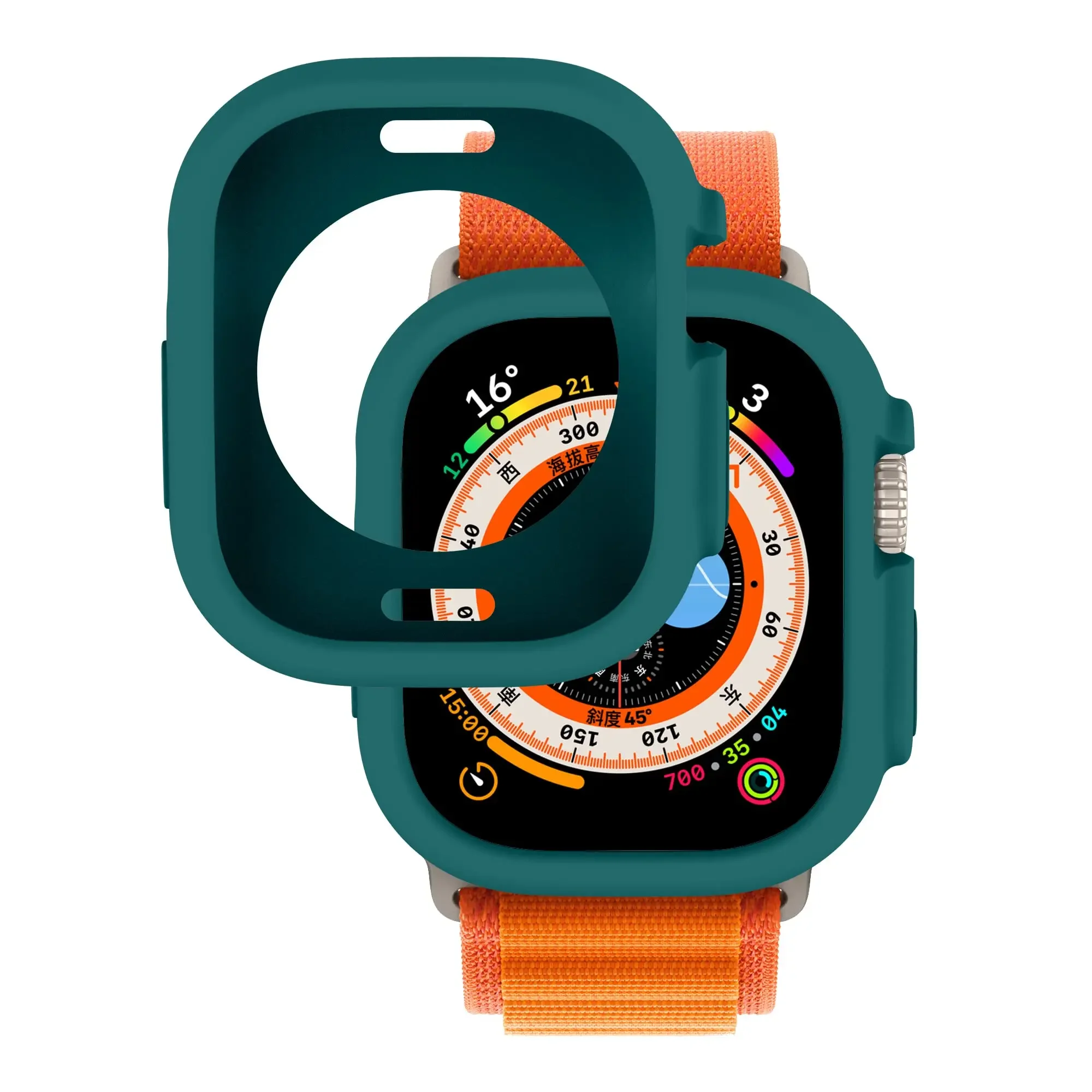 Schutzhülle für Apple Watch Ultra 3 2 49 mm, rundum stoßfest, TPU, schützender Silikon-Stoßfänger, kratzfest, iwatch ultra 49 – Detail 5