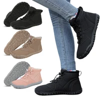 Winter Snow Boots Barefoot Hiking Shoes Waterproof Cold-Proof Trekking Shoes Lightweight Warm Lined Booties for Men Women 1
