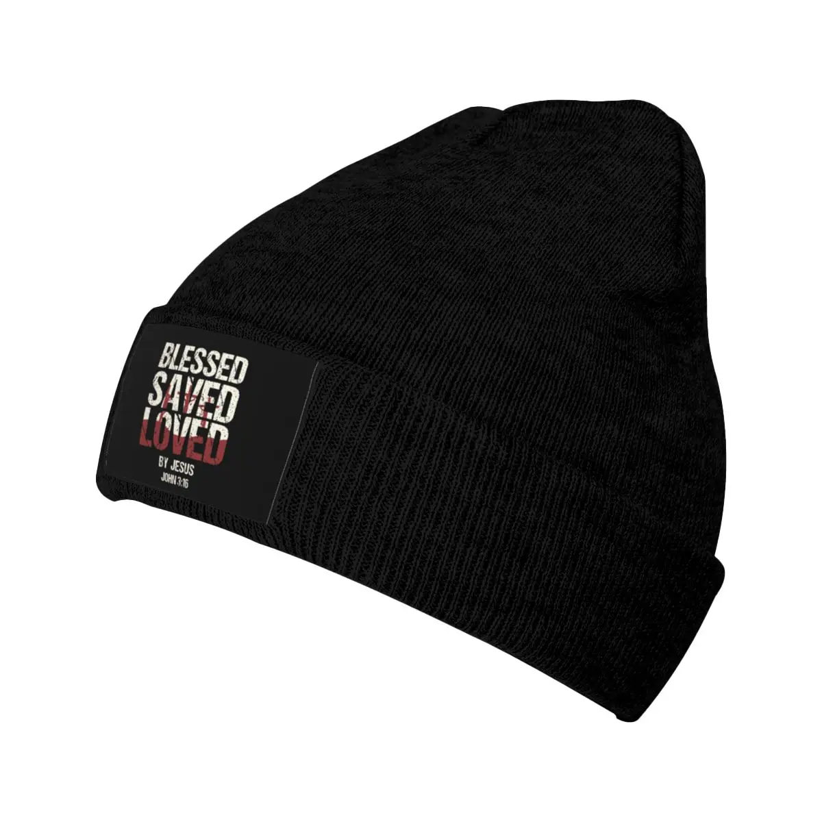 

Christian Faith God Jesus Believer Gift Blessed Saved Loved Knit Hat Beanie Autumn Winter Hat Warm Hip-hop Caps Men Women