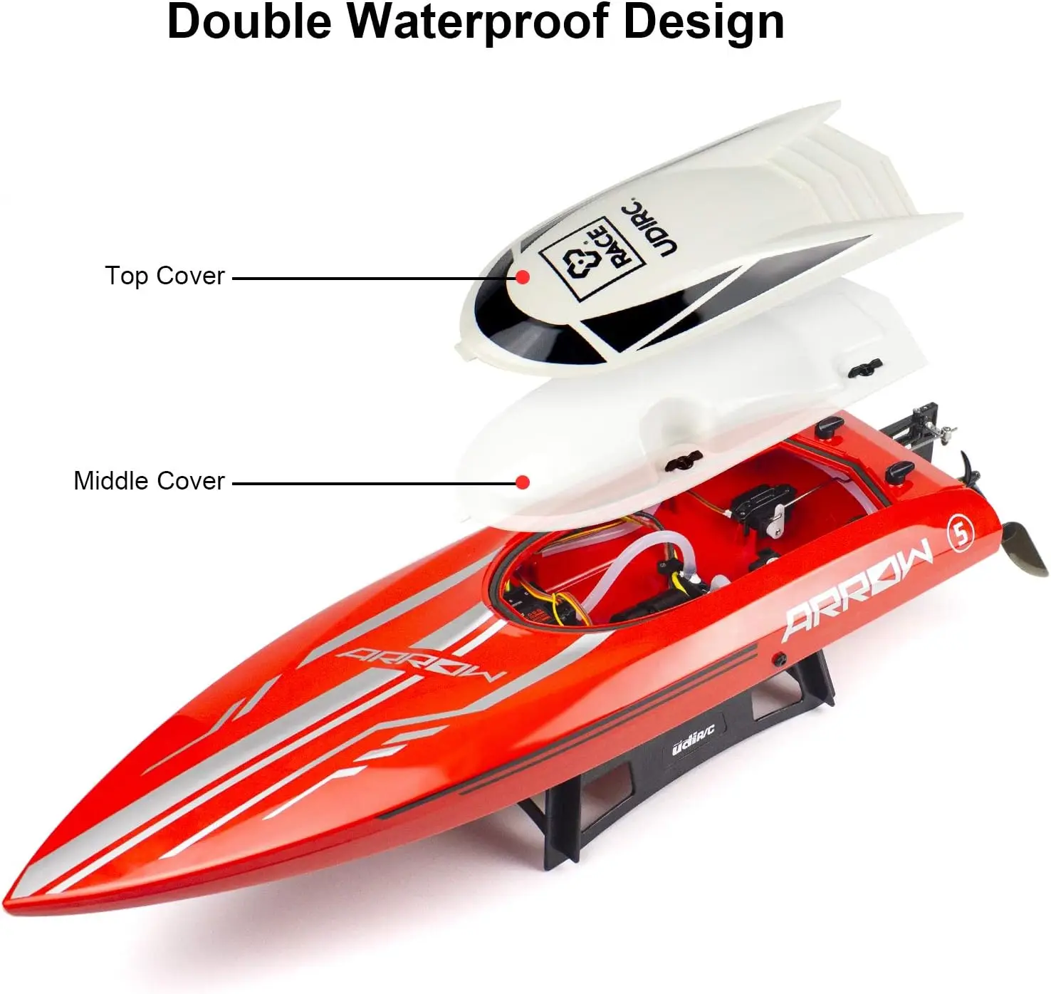 Brushless 30 MPH High Speed Boat Large Racing Remote Control Boat for Adults and Kids