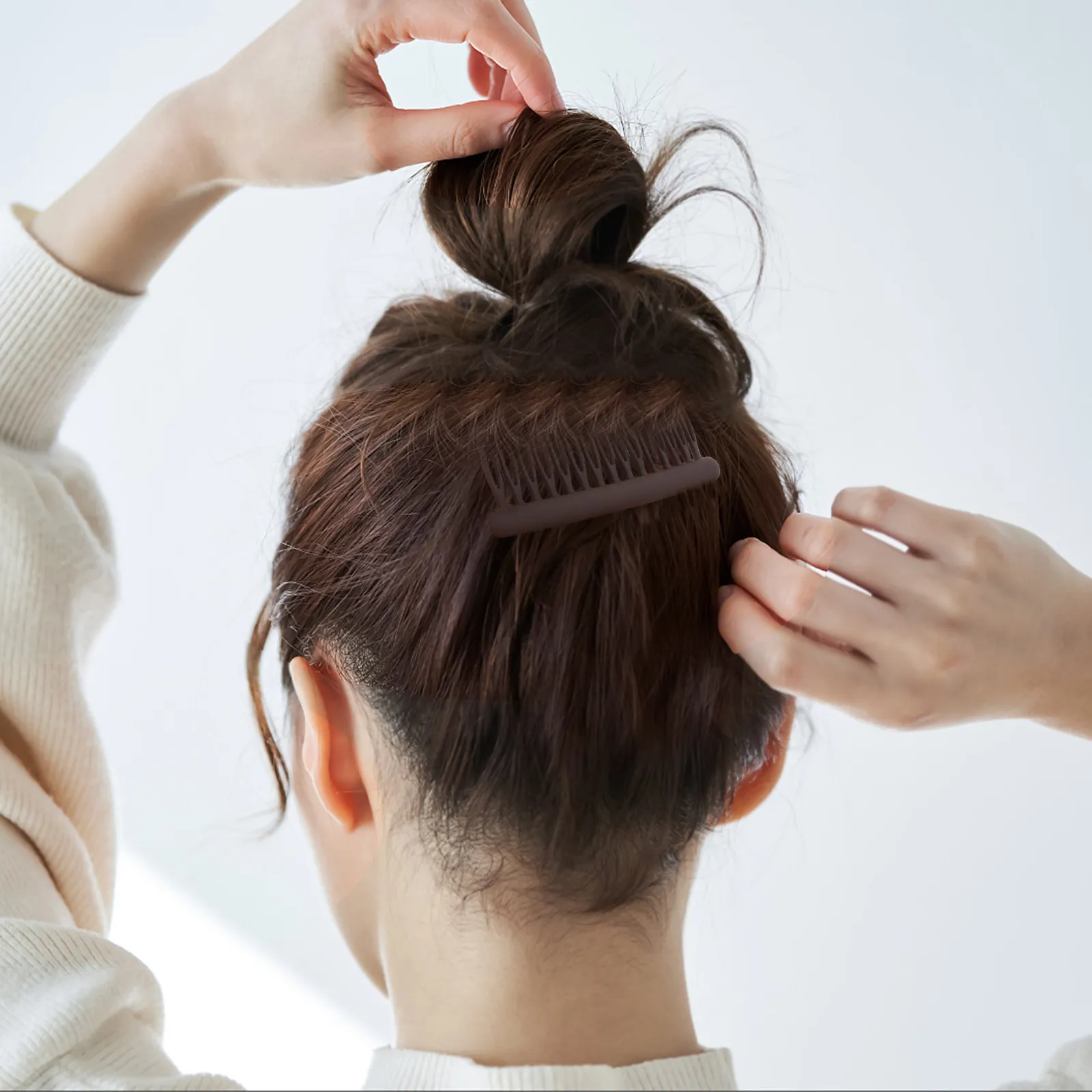 여성용 8개입 무광 사이드뱅 헤어핀, 우아한 무광 인서트 빗, 단단한 고정 스타일링 헤어 빗, 데일리 사용, 파티, 결혼