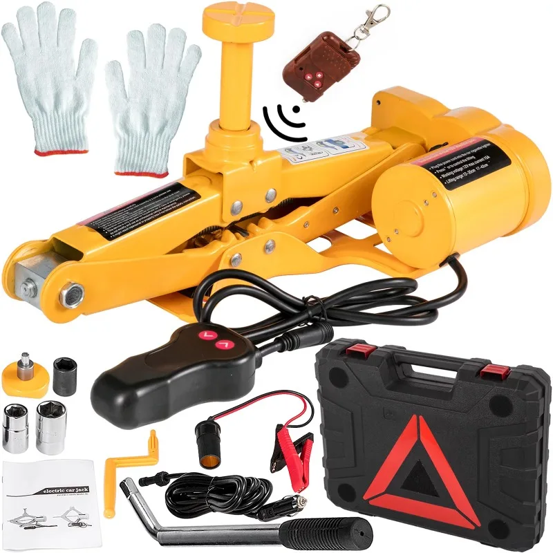 

Electric Car Jack 3 Ton 6600 LB Electric Scissor Jack 12V DC with Wireless Remote Control Car Repair Tool for Sedans and Trucks