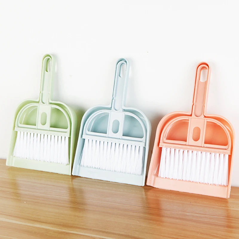 Pet Cleaning Tools Cat Hamster Dustpan Small Broom Set Professional Rabbit Pooper Scooper Guinea Pig Toilet Broom Accessories