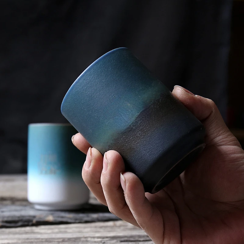 

Cup Japanese Coffee Kiln Mugs Simple Large Japanese Cups Cup Kitchen Gradient Water Stoneware Coffee Restaurant Drinkware Mug