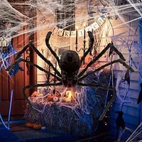 Halloween Big Plush Spider Halloween Decoration Party Props Outdoor Big Spider Decoration Chamber Trick A Prank  Big Spider 3