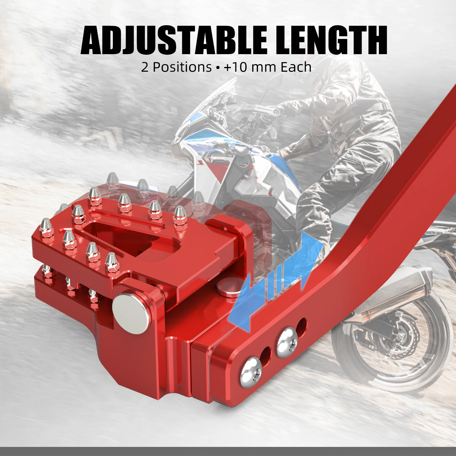 (EU-Lager) Für Honda CRF1100L Africa Twin Adventure Sports 2020-2026 Einstellbarer Hinterer Bremshebel Fußrasten Fußstützen CRF1100 – Detail 11