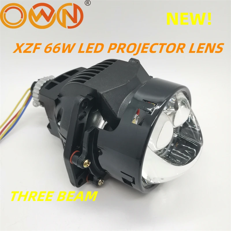 

DLAND OWN 66W XZF THREE BEAM BI LED PROJECTOR LENS 3" EASY INSTALLTION MOUNTING, A3 BILED LASER HIGH MAX