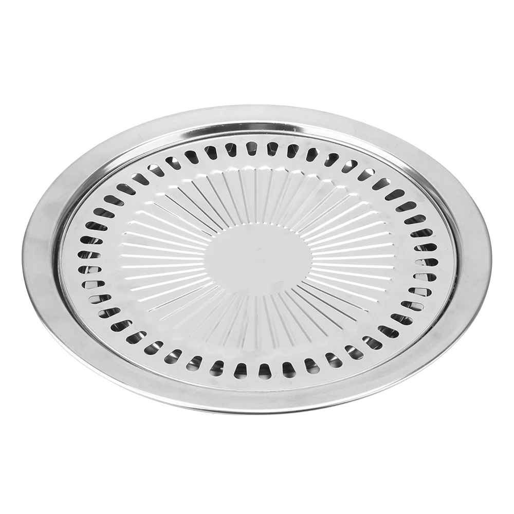 BBQ Grill Pan Barbecue Tools Non-Stick Gas Electric Stove Baking Tray Smokeless