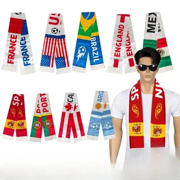 USA France Spain Portugal Football Scarf Soccer Fan Cheering Accessories Stadium Decoration Match Cheering Party Decoration 1