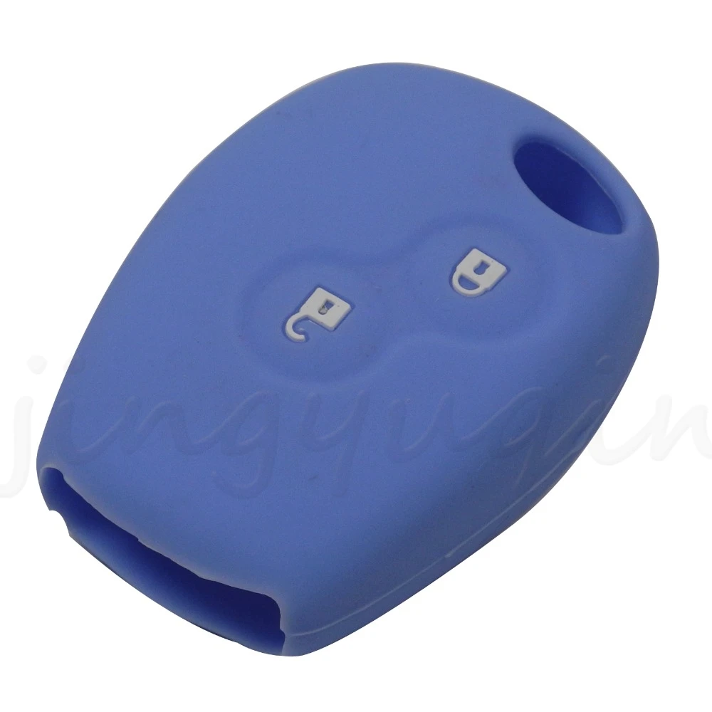 2 Buttons Silicone Rubber Car Remote Key Case Cover For Renault Kangoo DACIA Scenic Megane Sandero Captur Twingo Modus key case car key shell key shell