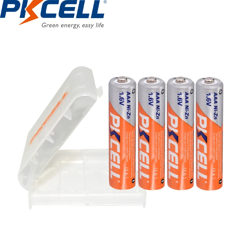 4/8/12/16/20Pc Aaa Nizn Batteria 1.6V Nizn Aaa Batteria Ricaricabile E Portabatterie Aa/Aaa Per Fotocamera Giocattoli Torcia Elettrica