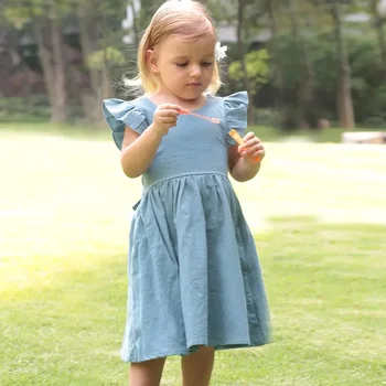 Girls Ruffle Sleeveless Summer Dress 4
