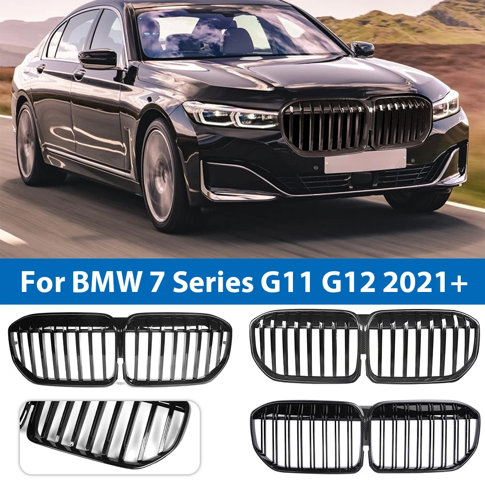 

Car Front Racing Grill for BMW 7 Series G11 G12 2021-2023 730i 740i 750i 740e Replacement Bumper Kidney Grille Auto Accessories