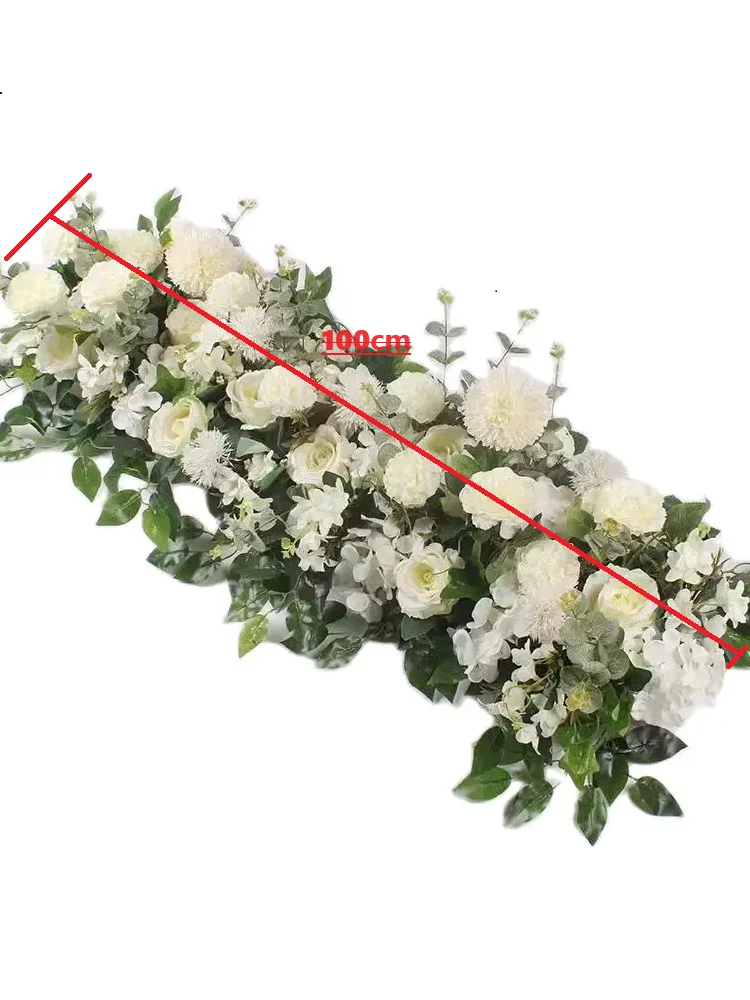4 Stück 100 cm 2024 neuester Stil Straßenführer Blumen-Set Simulationsblume, Hochzeitsdekorationszubehör – Detail 1