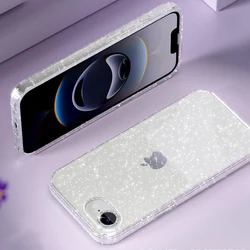 Glitter Clear Bling Phone Cover - iPhone 12 Mini (Clear)