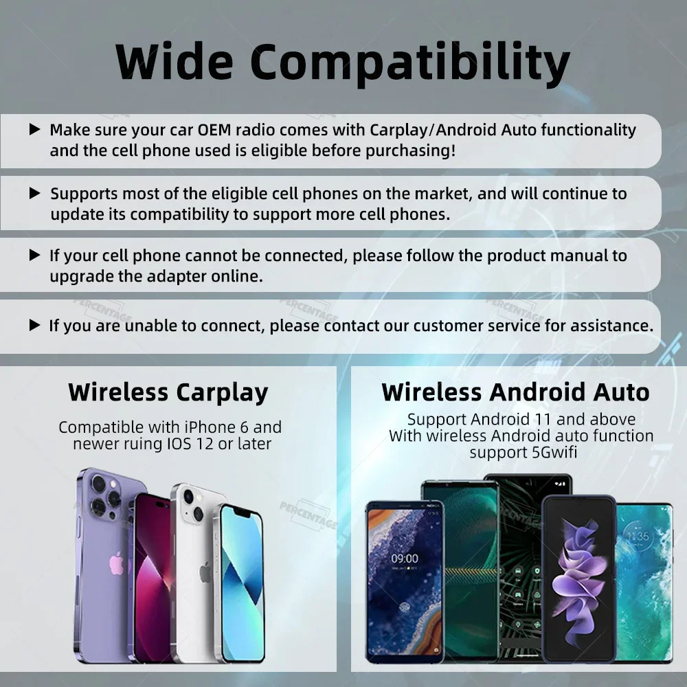 Mini 2in1 Wired to Wireless Carplay Android Auto Adapter for Car Radio Smart Audio Box Bluetooth WiFi Auto Connection car stereo wireless car adapter