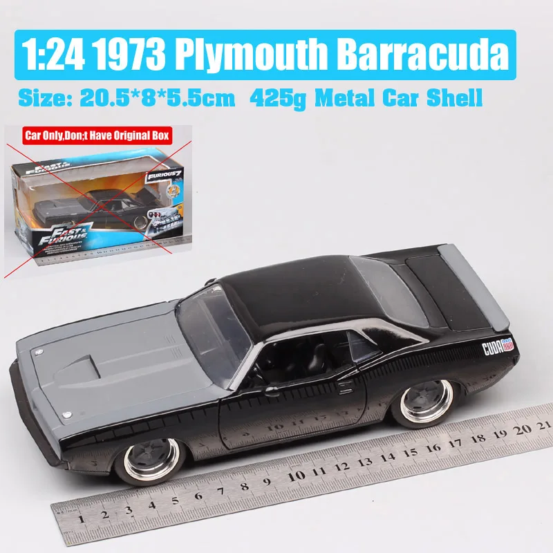 1:24 Jada 1973 Plymouth Barracuda Scale Vintage Diecast Toy