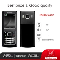 Original Unlocked 6500 classic Camera Bluetooth Loudspeaker Phone Russian Arabic Hebrew Keyboard Made in Finland