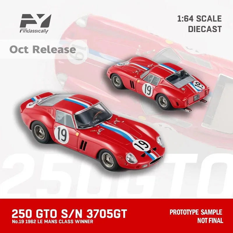 

**Pre-Order** Finclassically FY 1:64 250 GTO Le Mans Class Racing Diecast Model Car