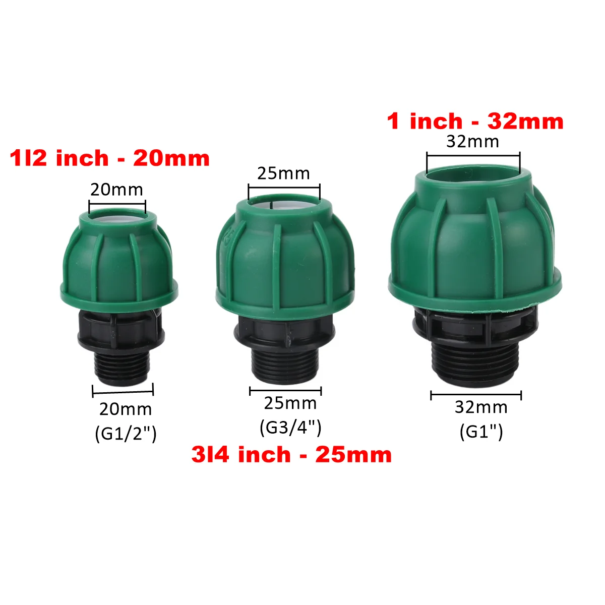 Multi-Size Straight Elbow Tee Quick Connector for Agriculture Irrigation Systems