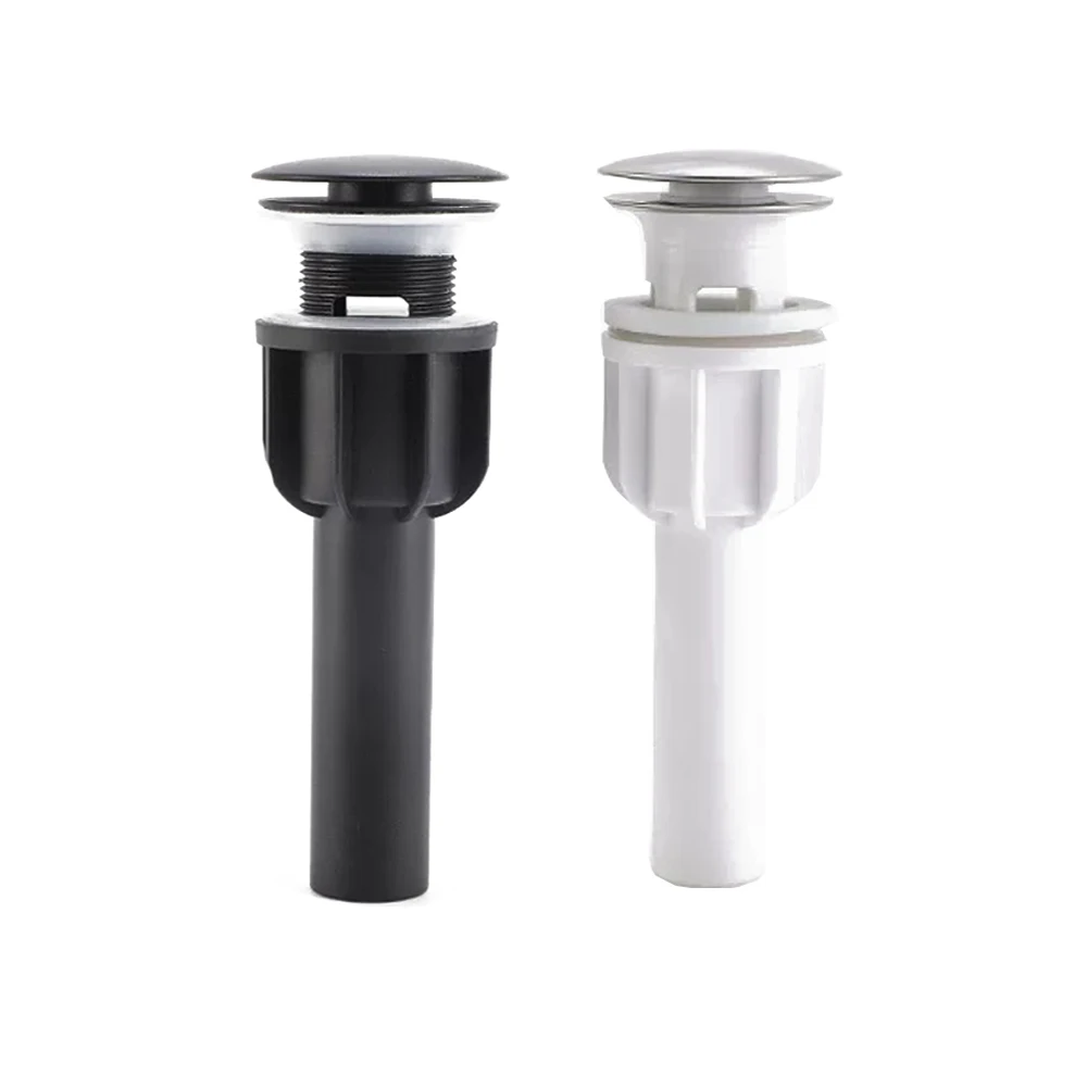 Black Basin Drain Bathroom Sink Drainer Press Open Pop Up Filter Fixture Waste Stopper Set Black Washbasin Accessory Renovation bathroom basin bottle trap drain with sink pop up siphon euro mordern fixture golden black p trap hose for home renovation