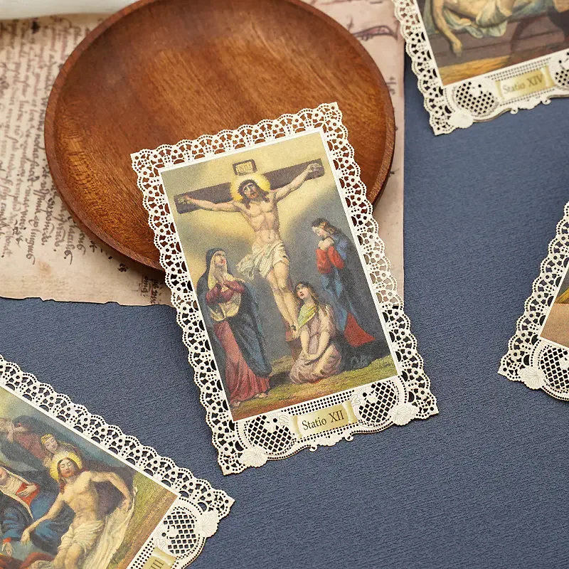 14 Bitter Road Bookmarks Church Souvenir Jesus Christian Catholic Icon Card Exquisite Gift