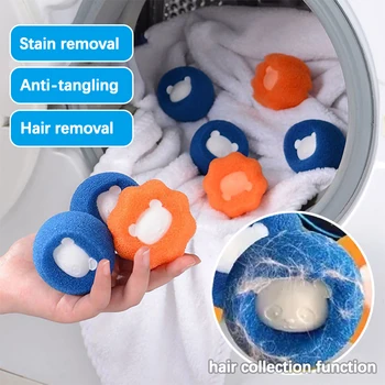1-16 PCS Pet Hair Remover Reusable Magic Ball, Washing Machine Hair Filter Sticker, Cat Hair Remover, Pet Fur & Lint Catcher