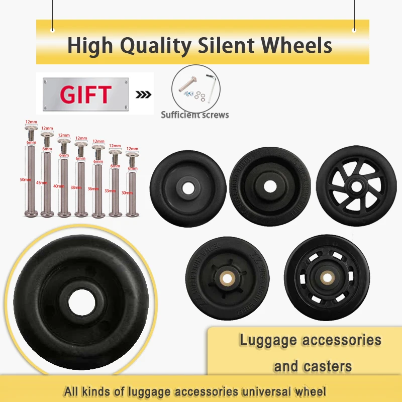 

Suitcase Carrying Wheels Are Used to Replace The Supporting Wheels Suitcase Wheels Luggage Accessories Wear-Resistant Pulleys