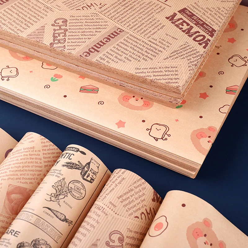 50 Sheets Greaseproof Deli Paper, Non-Stick Sandwich Wrapping Paper, Oil-Proof Baking P... - SKU NSSW1547 - UGI Packaging