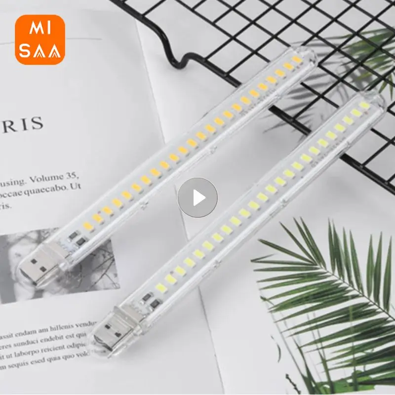 Mini Portable Led Usb Light 24LEDS Book Light Reading Night Warm White 5V Power 3000K-7000K Refer To PC Mobile Powerbank led light,night light,mini night light,book light,mini led light
