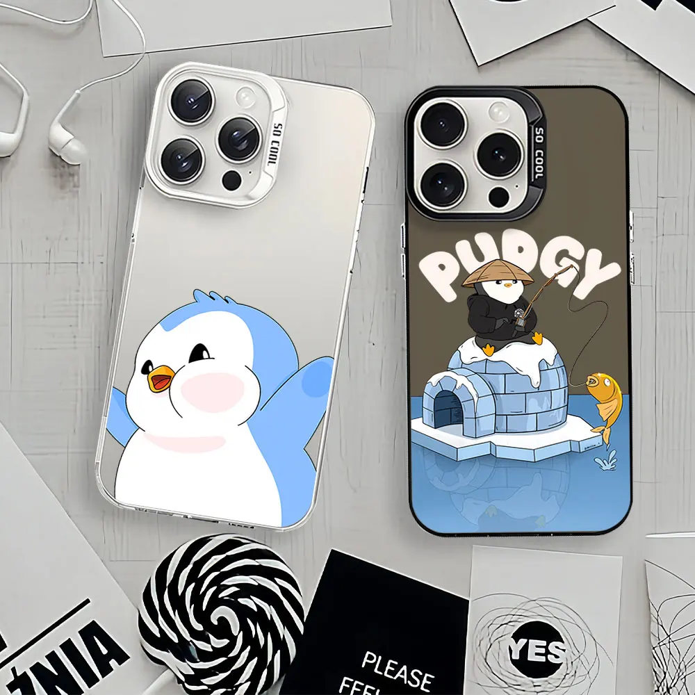 Luxury Pudgy Penguins Art Protective Phone Case with IMD Design