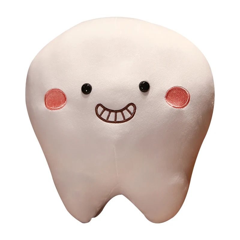 25/35CM Simulation Tooth Plush Toys Cute White Teeth Stuffed Soft Pillow Cushion Gift For Children kids images - 6